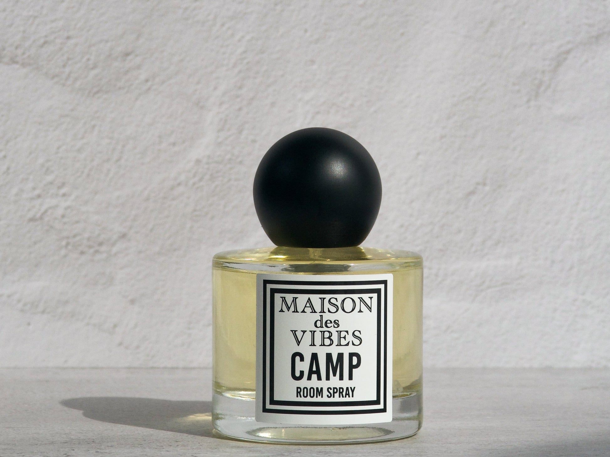 Maison des Vibes CAMP Non-toxic Room Spray. Perfect for deodorizing your home, car, office, and linens. Always free from harmful chemicals and endocrine disruptors.