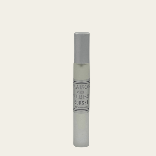 CORSET room spray with Top notes Lily, Mandarin, Plum Heart notes Jasmine, Gardenia, Tuberose Base notes Sandalwood, Santal, Ylang Ylang
